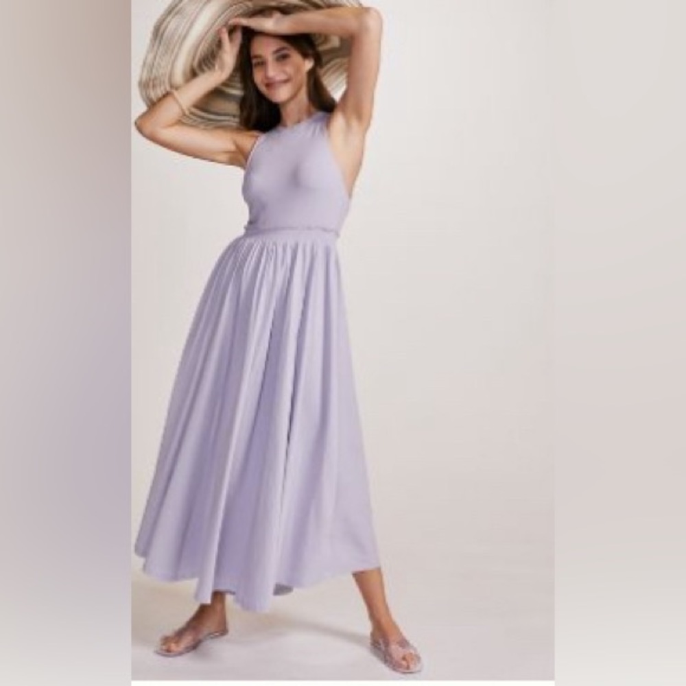 Daily Practice by Anthropologie Jump-High Cutout Dress  Purple